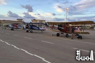 رالي الطائرات القديمة يصل إلى مصر لدعم السياحة