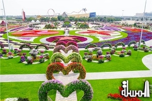 دبي ميراكل جاردن تدخل موسوعة جينيس بأكبر مجسم من الزهور في العالم