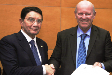 Alain St.Ange Presents Official Election Documents to Taleb Rifai in Bid to Become Next UNWTO Secretary General
