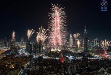 دبى تحتفل مع مئات الآلاف من الزوار بالعام الجديد