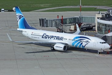 مصرللطيران تحتفل بأول رحلة للطائرة الجديدة بوينج 737 لمطار هيثرو بلندن