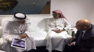 راشد يلتقى سلطان رئيس هيئة السياحة السعودى خلال زيارته جناح سياحة مصر بالملتقى