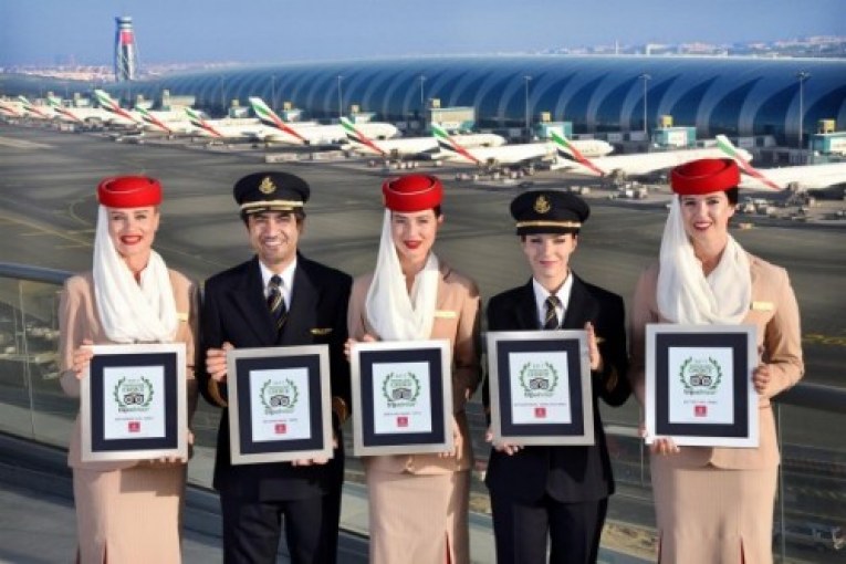 طيران الإمارات الأفضل عالميا ضمن جوائز "تريب أدفايزر ترافيلرز تشويس" للناقلات الجوية 2017