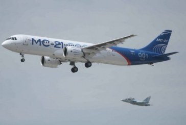 بالفيديو .. روسيا تطلق طائرة ركاب القرن الـ21
