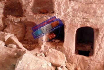 العثور على مدفن اثري رومانى في بلدة بيت راس