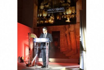 وزير الاثار يشارك فى احتفال السفارة المصرية في باريس بمناسبة مرور 200 عام على اكتشاف معبد أبو سمبل