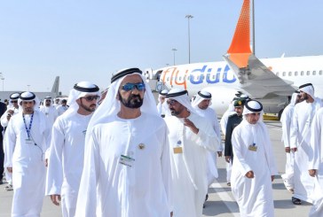 محمد بن راشد يزور عددا من الأجنحة المشاركة في معرض دبي للطيران