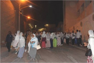 مئات السياح الاثيوبيين فى زيارة لمسار العائلة المقدسة بأسيوط