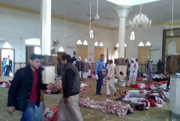 ارتفاع حصيلة ضحايا تفجير مسجد الروضة بالعريش إلى 184شهيداً و125 مصاباً