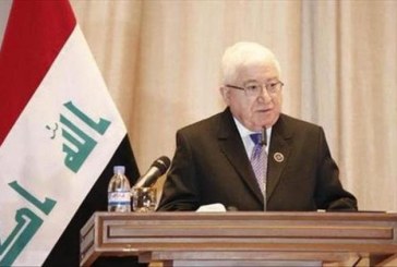 الرئيس العراقى يدعو إلى رفع الحظر الجوي عن إقليم الشمال