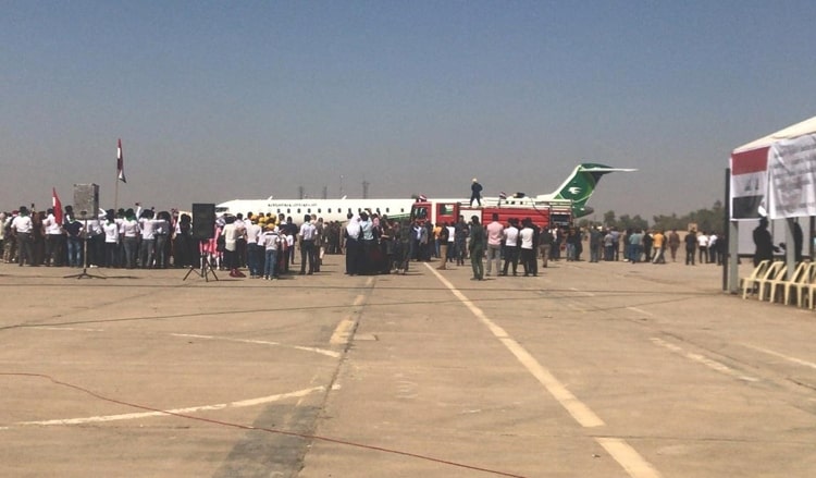 مطار كركوك يعلن عن تدشينه أول رحلة للخطوط الجوية العراقية