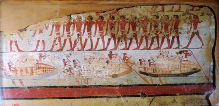 المتحف المصرى الكبير يستقبل 10 لوحات كبيرة الحجم من مقبرة اني سنفرو ايشتف