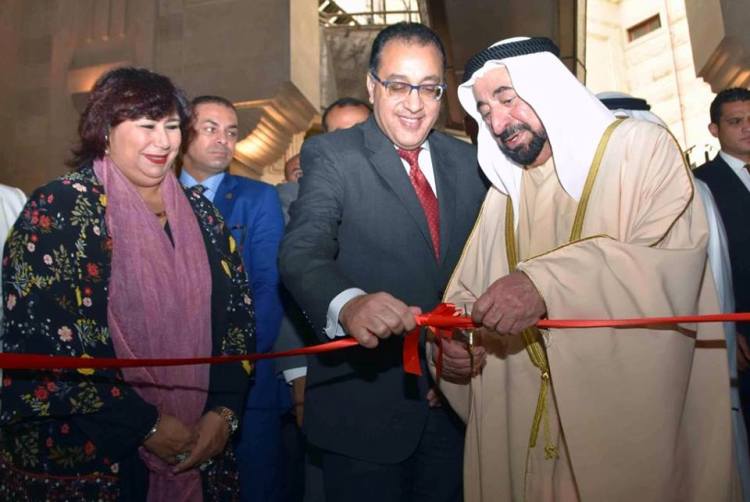 رئيس الوزراء و عبدالدايم والقاسمى افتتحوا مبنى دار الكتب بعد ترميمه