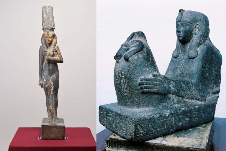 المتحف المصري بالتحرير يعرض تمثالان لـ شب إن وبت الثانية إبنة أحد ملوك الأسرة 25