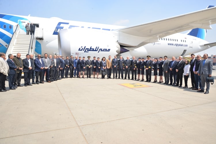 مصرللطيران تضم الى اسطولها طائرة الأحلام الثانية من طراز البوينج 787