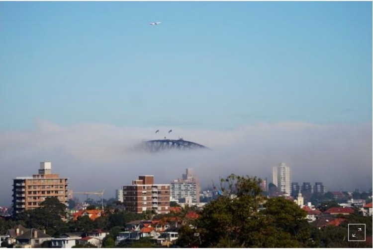 تأخير وإلغاء رحلات في مطار سيدني بأستراليا بسبب الضباب الكثيف