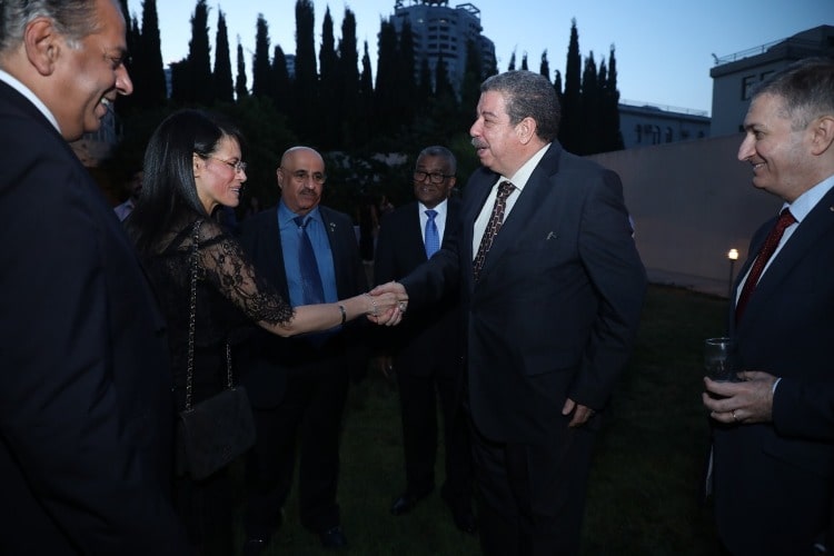 السفارة المصرية تنظم حفل استقبال على شرف زيارة وزيرة السياحة الى اذربيچان