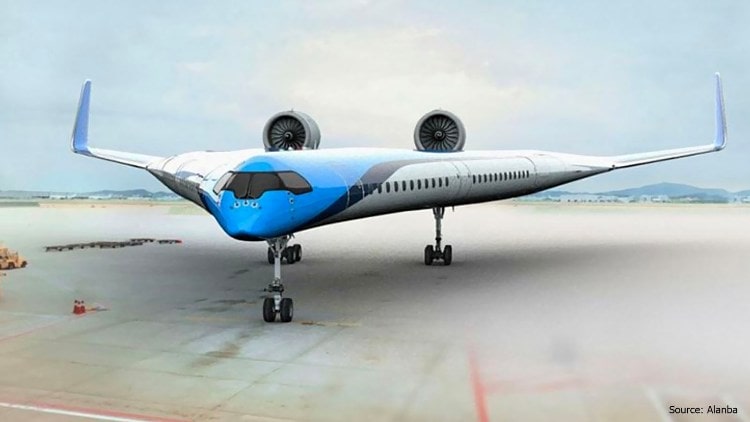 تصميم جديد لطائرة يشمل جناحيها مقاعد للركاب