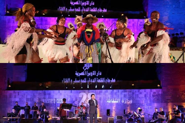 جمهور الاوبرا فى القلعة يحتفل مع ايقاعات غينيا برئاسة مصر للاتحاد الافريقى