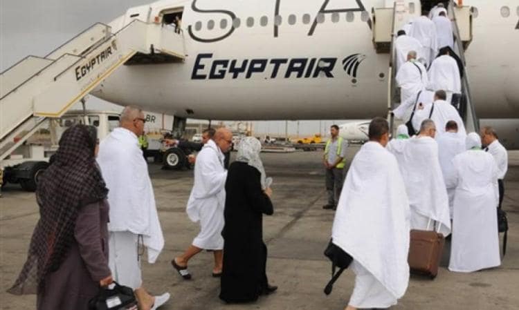 مصرللطيران نقلت  40 الف حاج وتسير 35 رحلة جوية اليوم وغدا