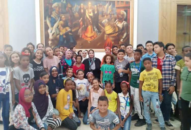 متحف الفن المصرى الحديث يستضيف أطفال اسوان