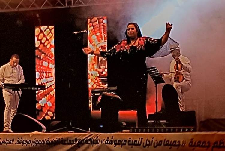 نجاة عتابو نجمة افتتاح المهرجان الوطني لمرموشة المغربية
