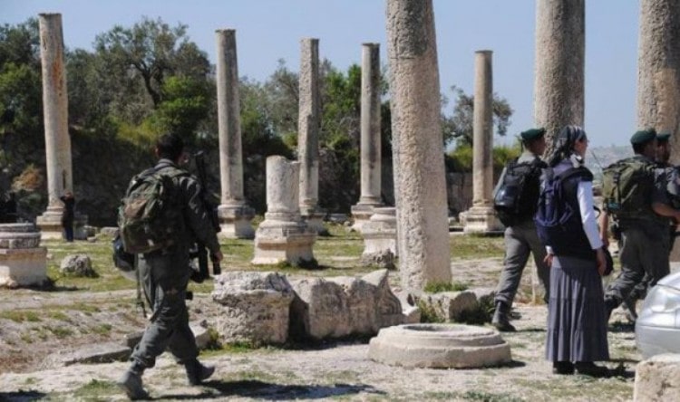 قوات الاحتلال تقتحم الموقع الأثري في سبسطية شمال نابلس