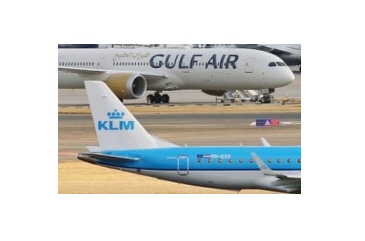 طيران الخليج والخطوط الجوية الملكية الهولندية توقعان شراكة للرمز المشترك