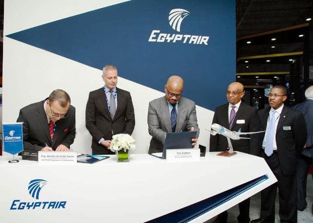 مصر للطيران تعزز تعاونها مع بوينج بتوقيع اتفاقية شراكة جديدة في مجال الدعم الفني