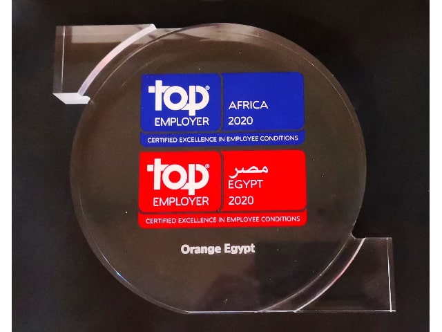 للعام السادس على التوالي اورنچ مصر تحصل علي شهادة أفضل جهة عمل في مصر وإفريقيا من مؤسسة Top Employer العالمية