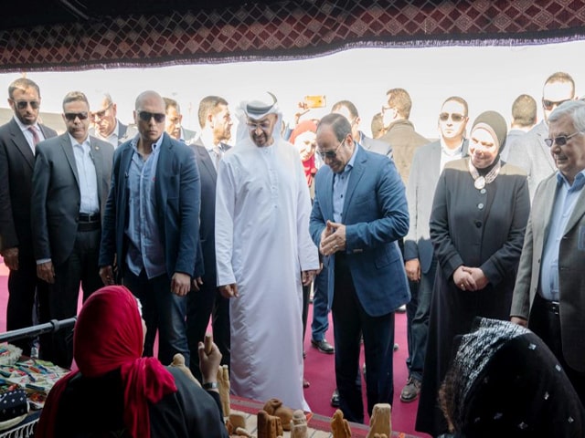 الرئيس عبدالفتاح السيسي و محمد بن زايد يشهدان إنطلاق فعاليات مهرجان شرم الشيخ التراثي