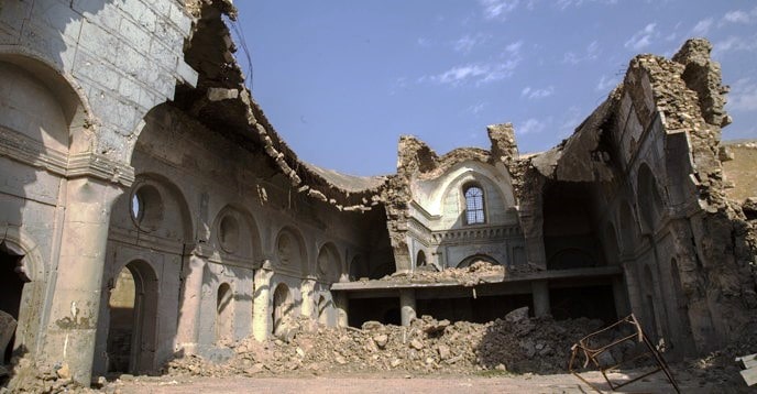 اليونسكو تبدأ العمل على ترميم كنيسة الطاهرة في الموصل بالعراق