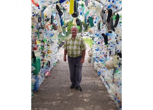 Plastic Ocean Arch in Seychelles showcases harsh reality of ocean pollution