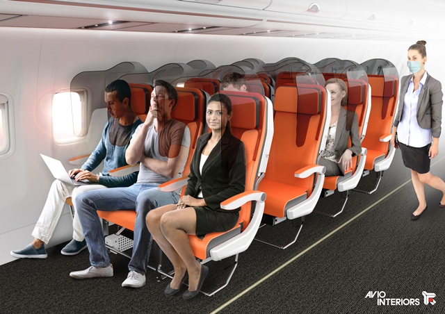 كورونا تعيد توزيع مقاعد الطائرات عبر تصميم جديد يضمن السلامة الصحية والوقائية للركاب