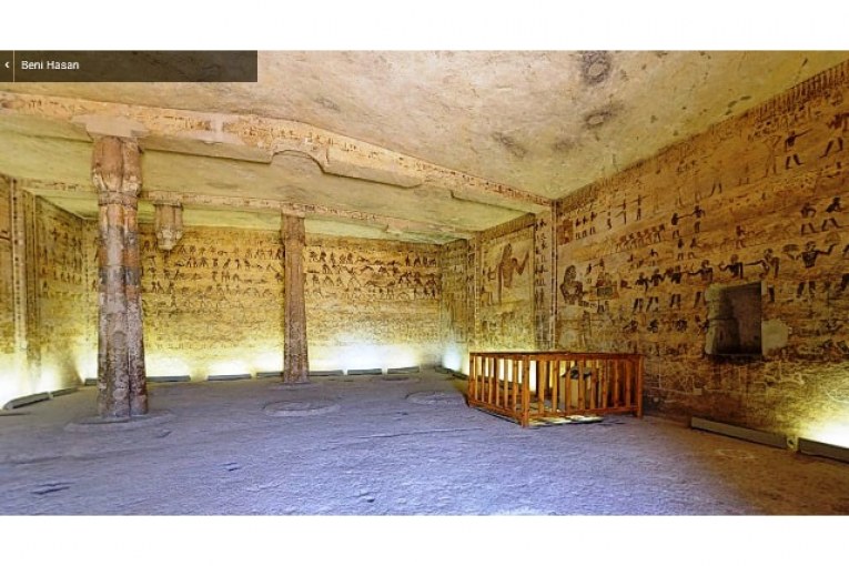 مقبرة ختي ذات الألوان الزاهية ببني حسن المنيا زيارة افتراضية جديدة تطلقها السياحة المصرية