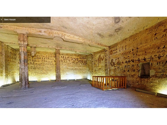 مقبرة ختي ذات الألوان الزاهية ببني حسن المنيا زيارة افتراضية جديدة تطلقها السياحة المصرية