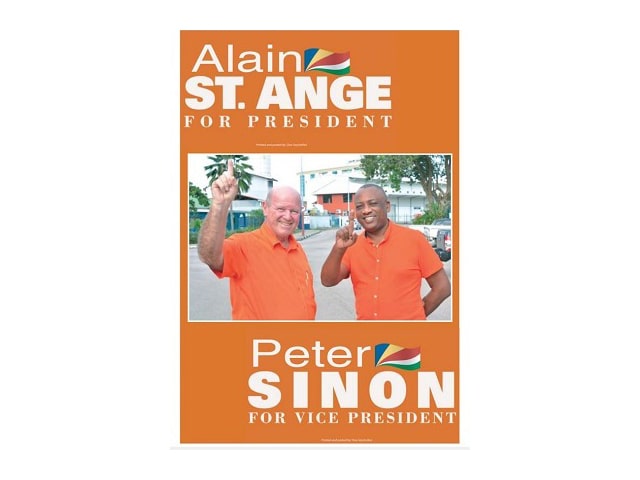 ONE SEYCHELLES NOMINATES ST.ANGE & SINON FOR COMING PRESIDENTIAL ELECTIONS