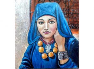 المرأة منبع الحب والعطاء في لوحات الفنانة التشكيلية نعيمة السبتي المغربية 1