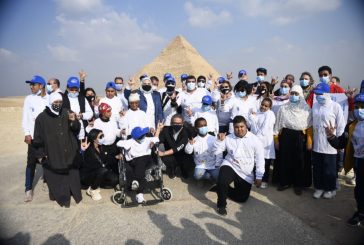 القباج والعناني يشاركان في مسيرة بمنطقة الأهرامات لإدماج الأشخاص ذوي الأعاقة في المجتمع