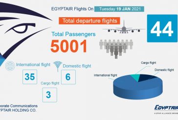 مصر للطيران تسير 44 رحلة دولية وداخلية غدا الثلاثاء