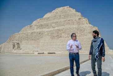 سياحة مصر : النجم خالد النبوي في منطقة سقارة لتصوير فيلم ترويجي لدعم السياحة الداخلية