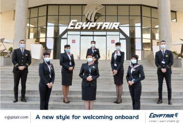 بدأ من أمس : تعميم الزي الرسمي الجديد لأطقم الضيافة الجوية لمصر للطيران