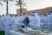 الدكتور سلطان القاسمي يدشن حصن خور كلباء ويطلع على مخططات المتحف التراثي