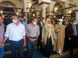 وزيرة الثقافة الليبية مبروكة توجى تزور جامع الأزهر الشريف