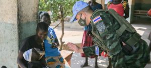 With engineers and roadway repair crews, Thai blue helmets help keep South Sudan moving