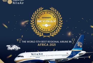 بجدارة : النيل للطيران تحتل مركزا متقدما في تصنيف أفضل شركة إقليمية في افريقيا لعام 2021