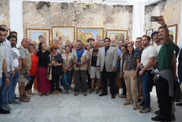 المنفي رئيس ليبيا يلتقى الفوج السياحى الأوروبي بالمدينة القديمة