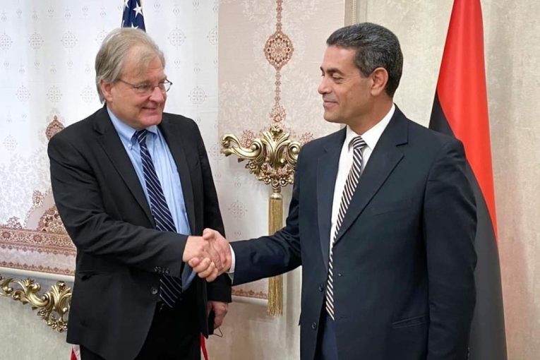 السفير الامريكي بطرابلس يلتقي نائب رئيس المجلس الرئاسي ورئيس المفوضية العليا للإنتخابات