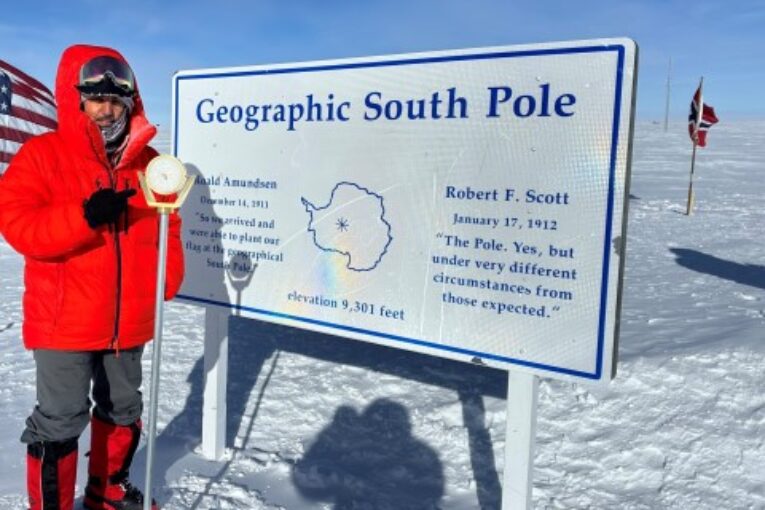 عقب رحلة أُسبوعين و درجة حرارة 50 تحت الصفر .. الشيباني يصل إلى القطب الجنوبي 