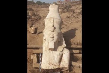 الكشف عن الجزء العلوي من تمثال الملك #رمسيس_الثاني بالأشمونين بمحافظة #المنيا